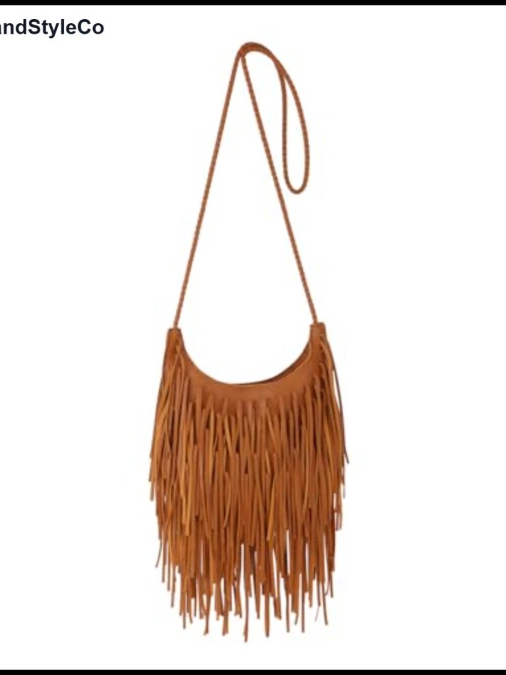 Vintage Fringe Hobo Bag Women Vegan Leather Tassel Crossbody Shoulder Bag